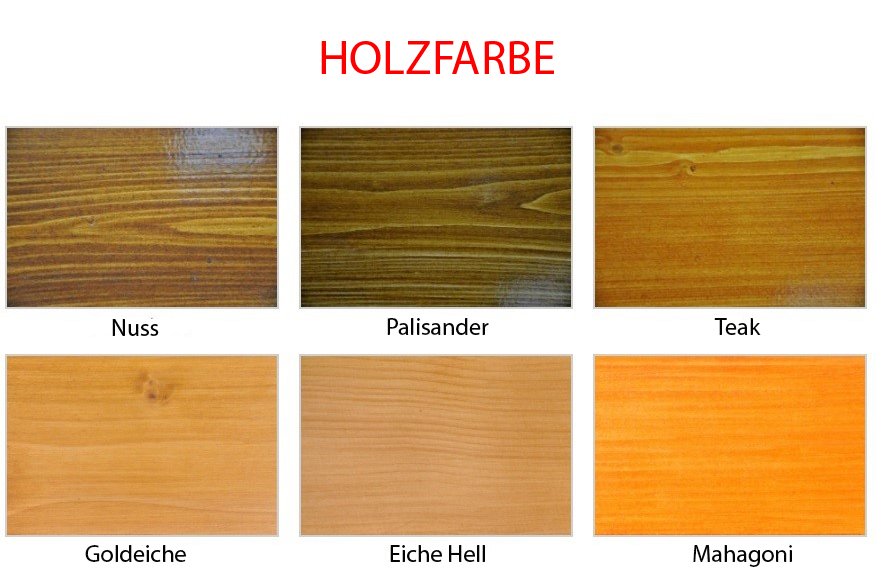 Verfügbare Farben - Sitzbank aus Beton und Holz mit Rückenlehne 428