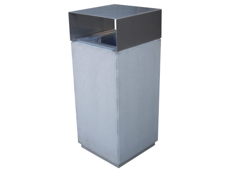 Abfallbehälter aus Architekturbeton id. NO1 - breite-x-tiefe: 40x40cm
