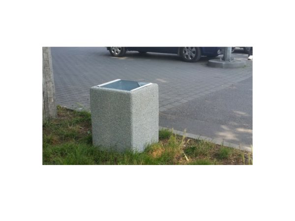 Abfallbehälter aus Beton id. 146 – 60cm - breite: 45x45cm