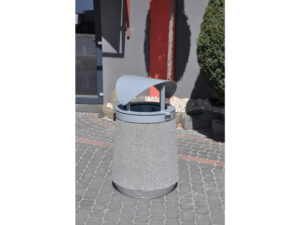 Abfallbehälter aus Beton id. 158 - gesamthohe: 110cm