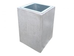 Abfallbehälter aus Beton id. JAR03 - Betonarten: Architekturbeton