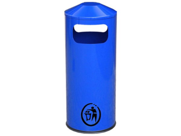 Abfallbehälter aus Stahl AB9 - Befestigungsart: freistehend