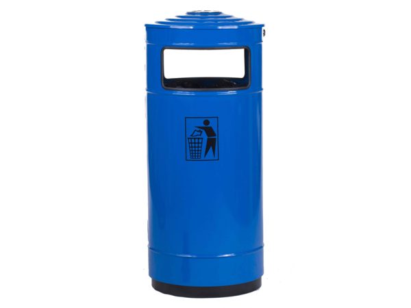 Abfallbehälter aus Stahl DIUNA - Befestigungsart:  zum aufschrauben