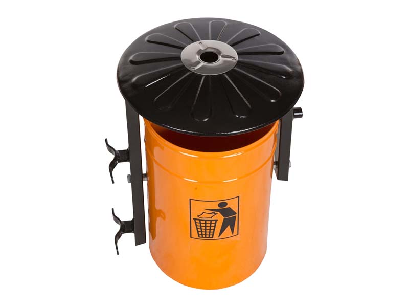 Outdoor-Abfallbehälter 90L mit Aschenbecher