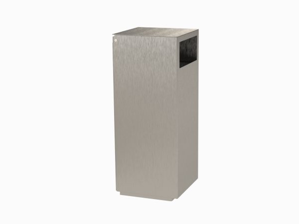 Abfallbehälter Außenbereich aus Edelstahl modell MAR20 - Material: rostträger Stahl