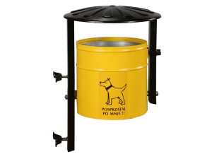 Abfallbehälter LAMBER DOG 2, für Hundekot - Material: verzinkter Stahl mit Pulverbeschichtung in RAL