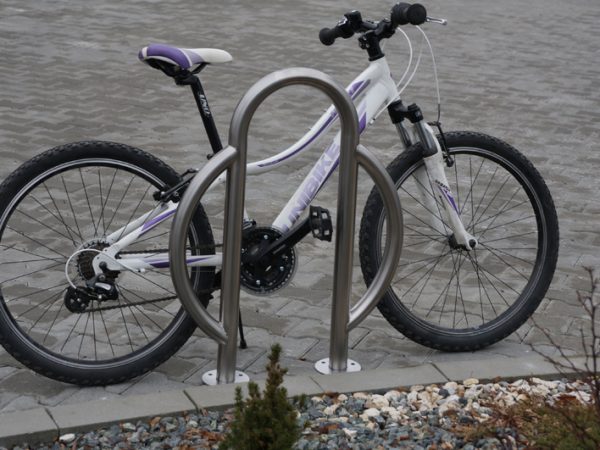 Anlehnbügel Fahrradständer U kleiner Bogen II INOX - hohe-des-standers: 80cm