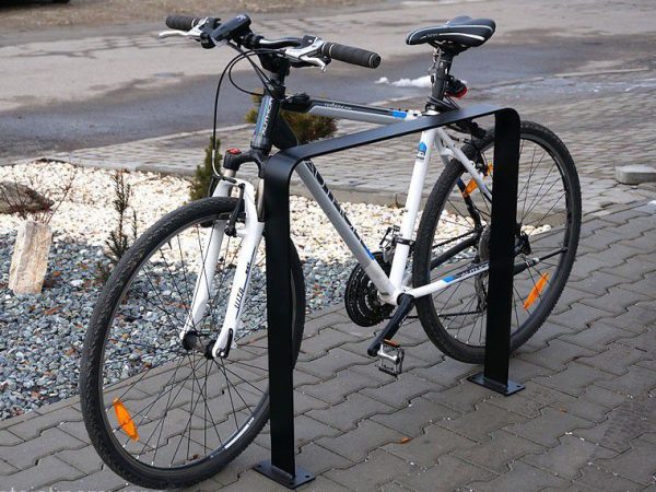 Anlehnbügel Fahrradständer UP-1 80x80cm, flacheisen 80x8mm, - Breite des Ständers: 80cm