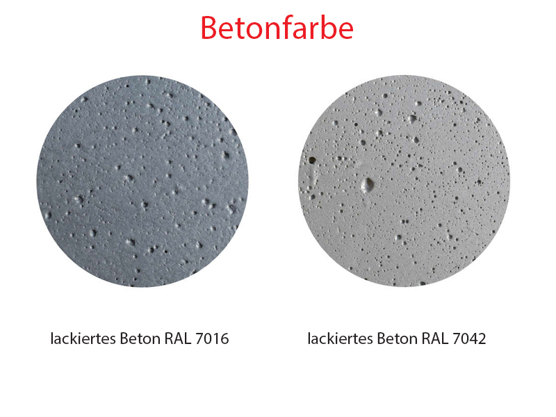 Verfügbare Farben - Abfallbehälter aus Beton id. 2012, 2013
