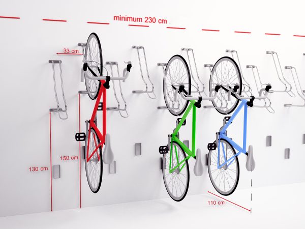 Fahrradahänger, Fahrradhalter, Aufhänger SIGMA 1 - Montage: 6 Schrauben Ø 8mm (sie sind im Preis