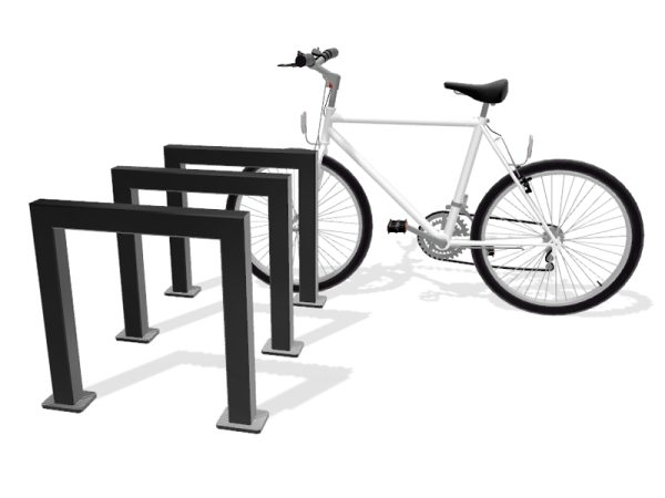 Fahrradständer DR2 – aus dem Profil 50×50 mm - Breite des Ständers:  100cm