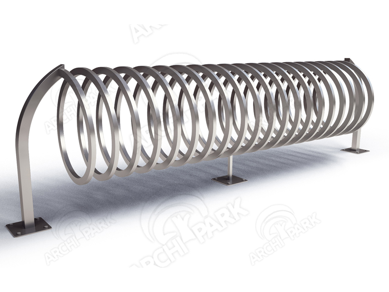 Fahrradständer/Spiralparker – Spirale Typ B-3, profil 30x20mm und 45x45mm, solide und robust - spirale-aus-profil-ausgefuhrt: 30x20mm