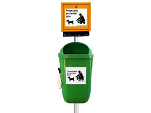 Hundekot-Abfallbehälter aus Stoff AZOR SET - Material: Stoff
