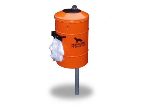 Hundekot-Abfallbehälter SABA MAX - Befestigungsart: zum einbetonieren