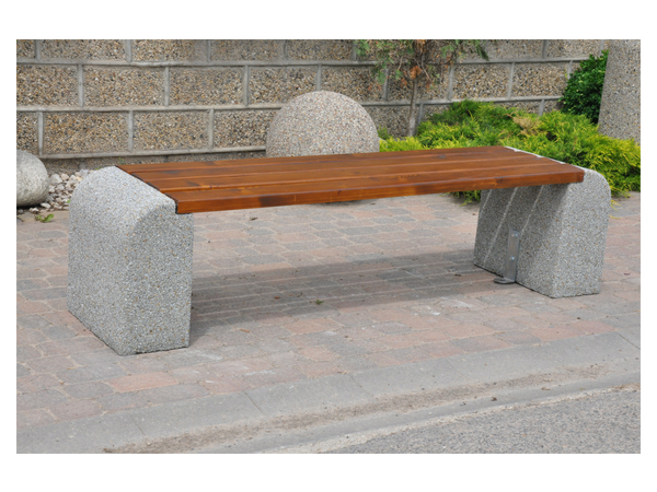 Parkbank mit Holzsitzfläche  449 - gesamtbreite: 45 cm