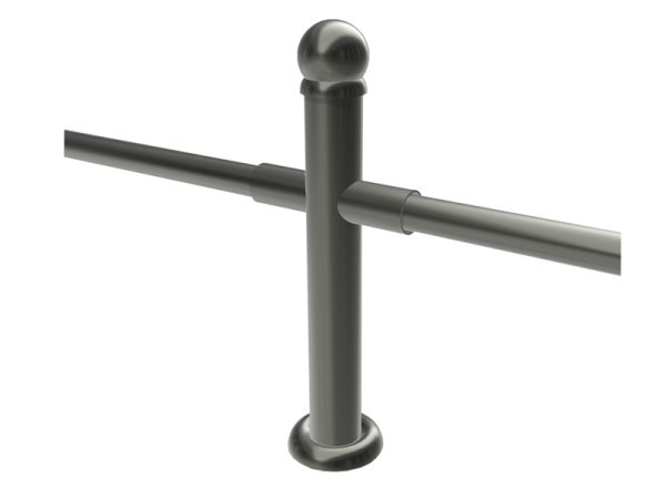 Rabattengeländer – Modell P1 - rohrdurchmesser-querholm: fi 33mm