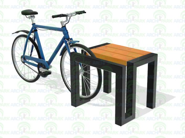 Sitz mit Fahrradständer 33 - Befestigungsart: zum aufschrauben
