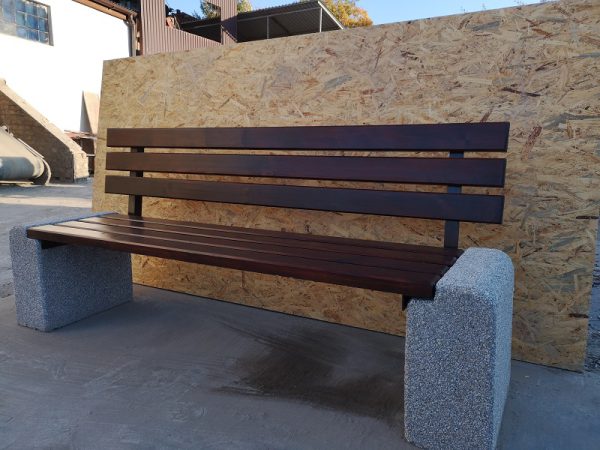 Sitzbank aus Beton 408 - gesamtbreite: 50 cm