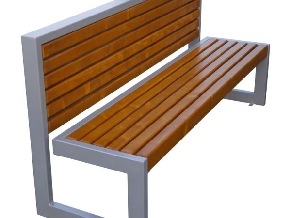 Sitzbank aus Profil und Holz 48 - gesamttiefe: 67cm