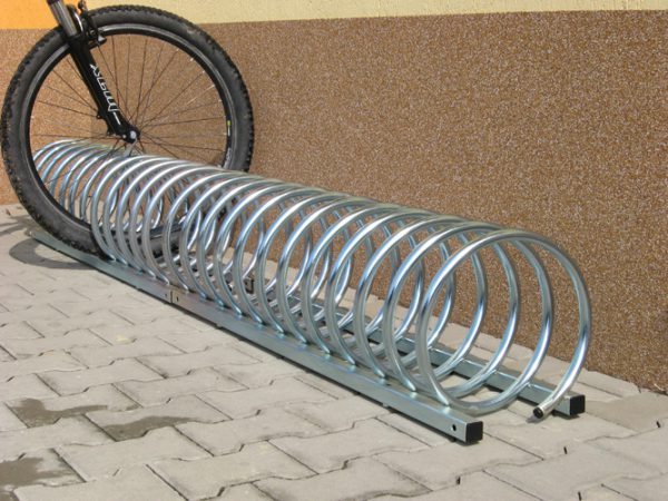 Ständer – kleine Spirale – Fahrradständer Spirale - Material: verzinkter Stahl