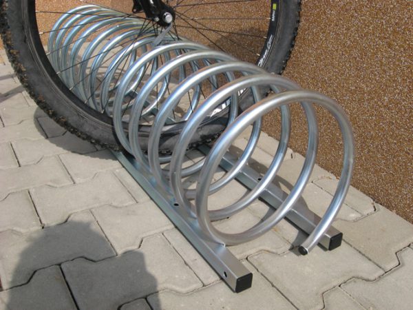 Ständer – kleine Spirale – Fahrradständer Spirale - Material:  rostträger Stahl