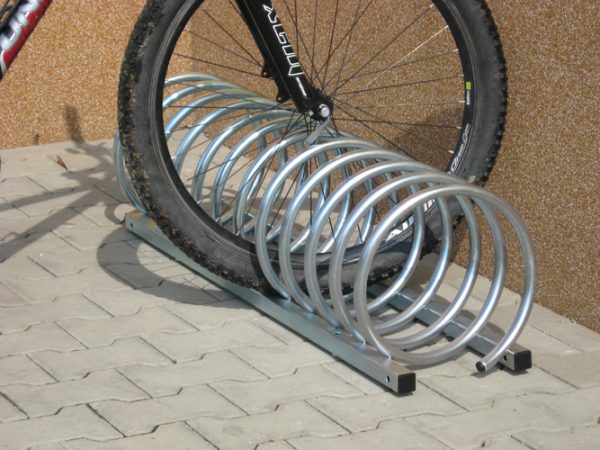 Ständer – kleine Spirale – Fahrradständer Spirale - Material:  verzinkter Stahl mit Pu