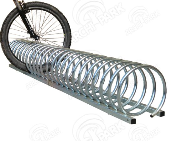 Ständer – kleine Spirale – Fahrradständer Spirale - sockel-des-standers-aus-profil: 30x30mm