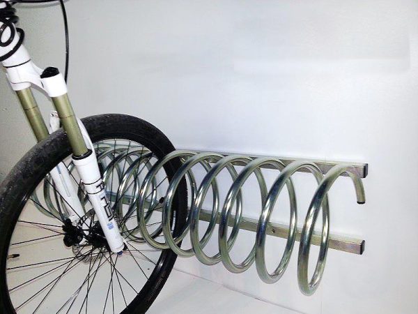Ständer – kleine Spirale – Fahrradständer Spirale - Einstellplätze:  8