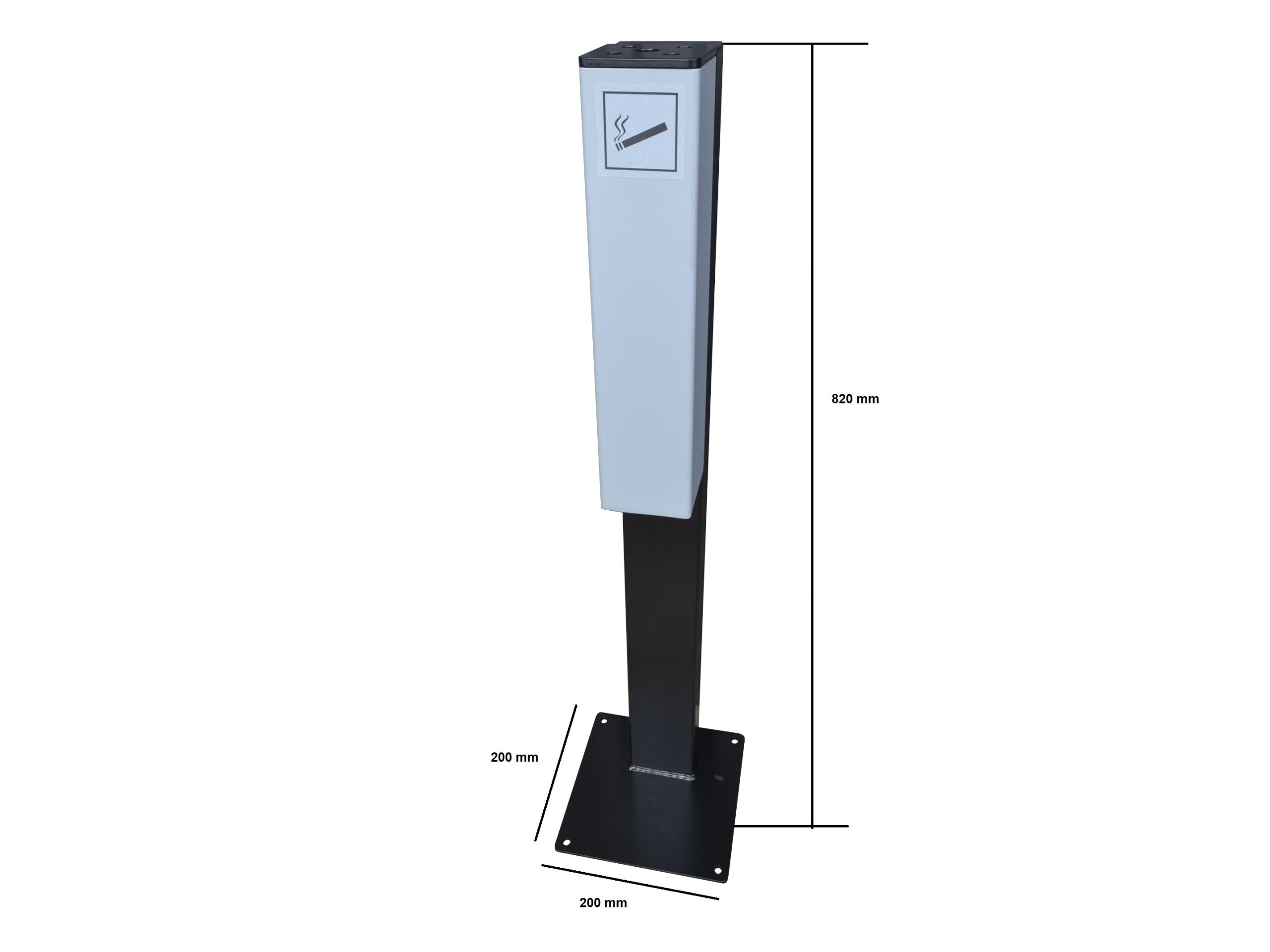 Technische Zeichnung - Außen-Aschenbecher Modell 3