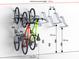 Fahrradahänger, Fahrradhalter, Aufhänger OMEGA1 - Tiefe des Aufhängers: 50 cm