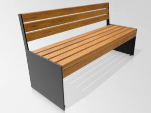 Picknick-Set aus verzinktem Stahl No 3 | Bänke mit oder ohne Rückenlehne - Stahlfarbe:  RAL 3002