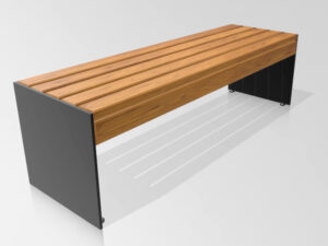 Picknick-Set aus verzinktem Stahl No 3 | Bänke mit oder ohne Rückenlehne - Stahlfarbe:  RAL 5002