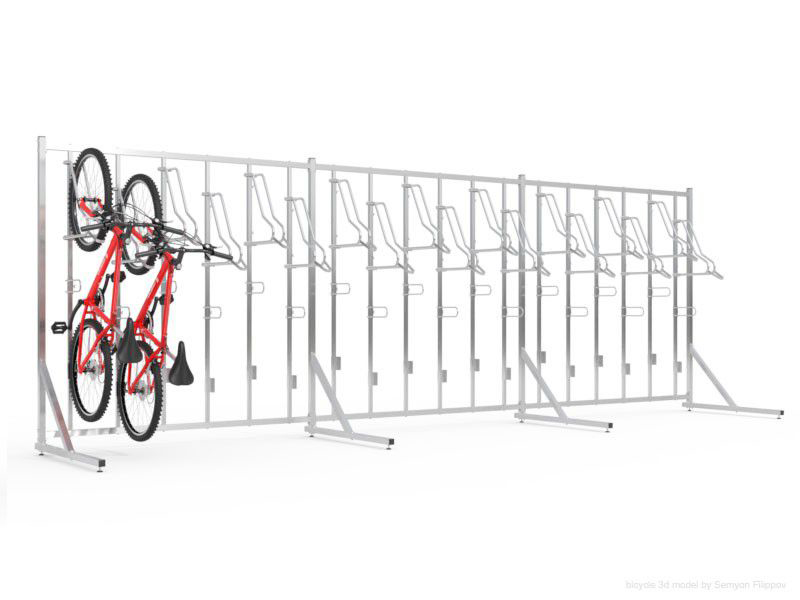 Fahrradhalter SIGMA PREMIUM-18 (18 Plätze) mit Struktur und Griffen - einstellplatze: 18