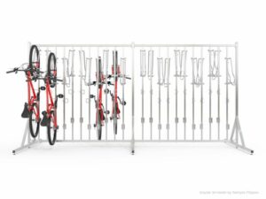 Fahrradhalter SIGMA PREMIUM-35 (35 Plätze) | doppelseitiger |  mit Struktur und Griffen - Tiefe des