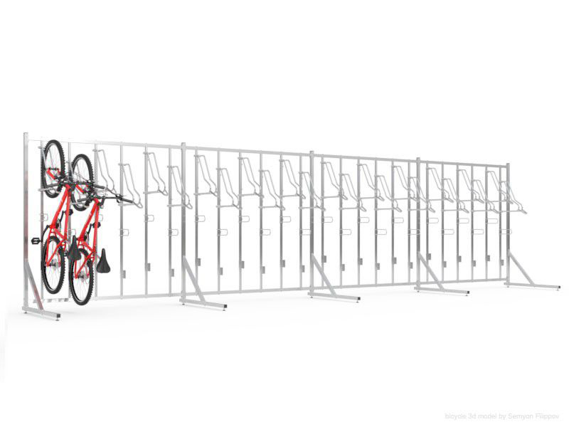 Fahrradhalter SIGMA PREMIUM-24 (24 Plätze) mit Struktur und Griffen - einstellplatze: 24