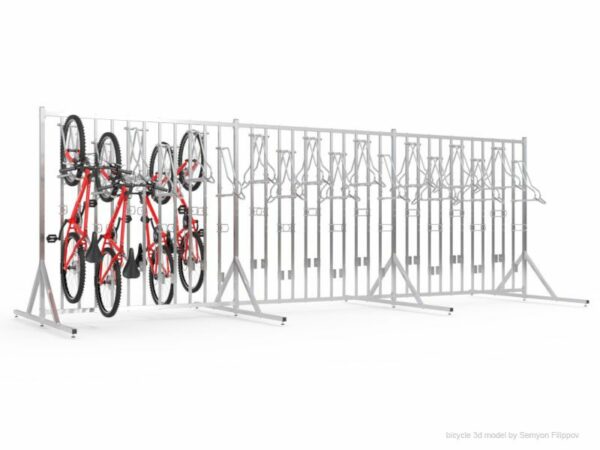 Fahrradhalter SIGMA PREMIUM-47 (47 Plätze) | doppelseitiger |  mit Struktur und Griffen - einstellplatze: 35