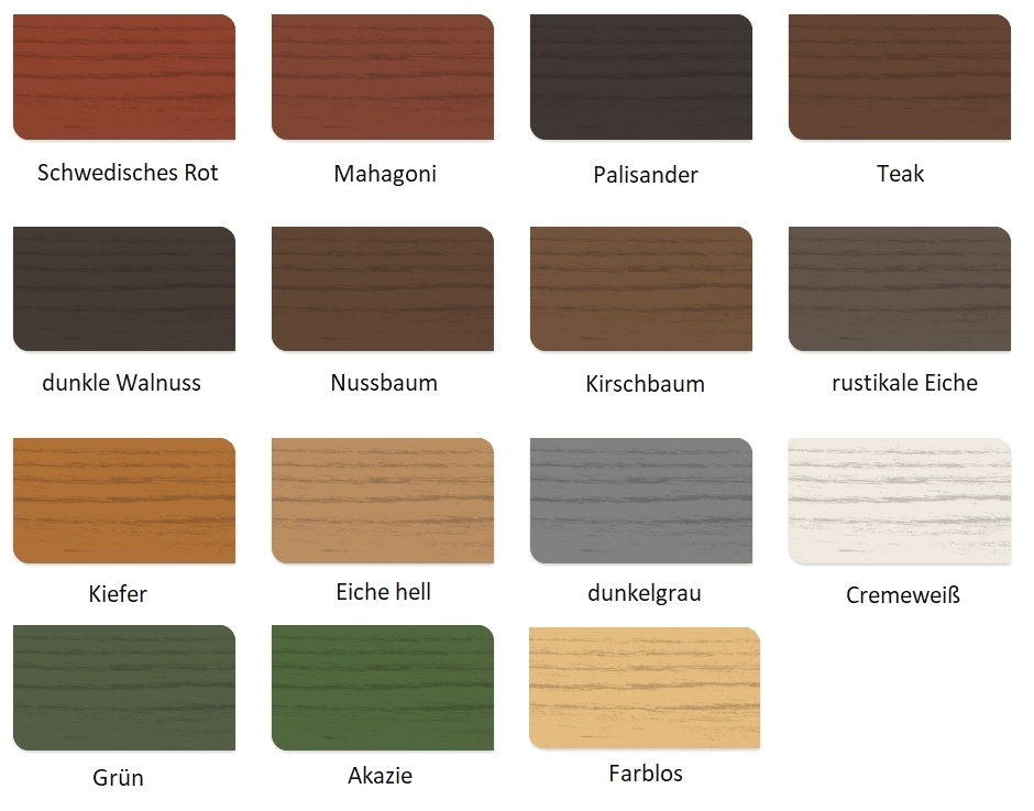 Verfügbare Farben - Betonbank ohne Lehne model id. 801. Länge150-230cm, Brett 90x90cm. Architekturbeton oder Washbeton