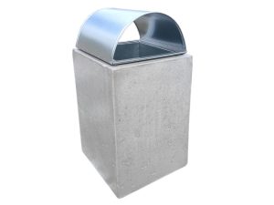 Abfallbehälter aus Beton mit Deckel id. JAR04 - gesamthohe: 80cm