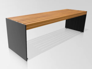 Picknick-Set aus verzinktem Stahl No 3 | Bänke mit oder ohne Rückenlehne - Stahlfarbe:  RAL 6018