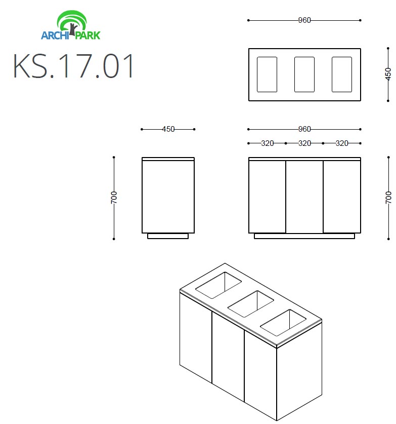 Technische Zeichnung - KS 17.01 RAL